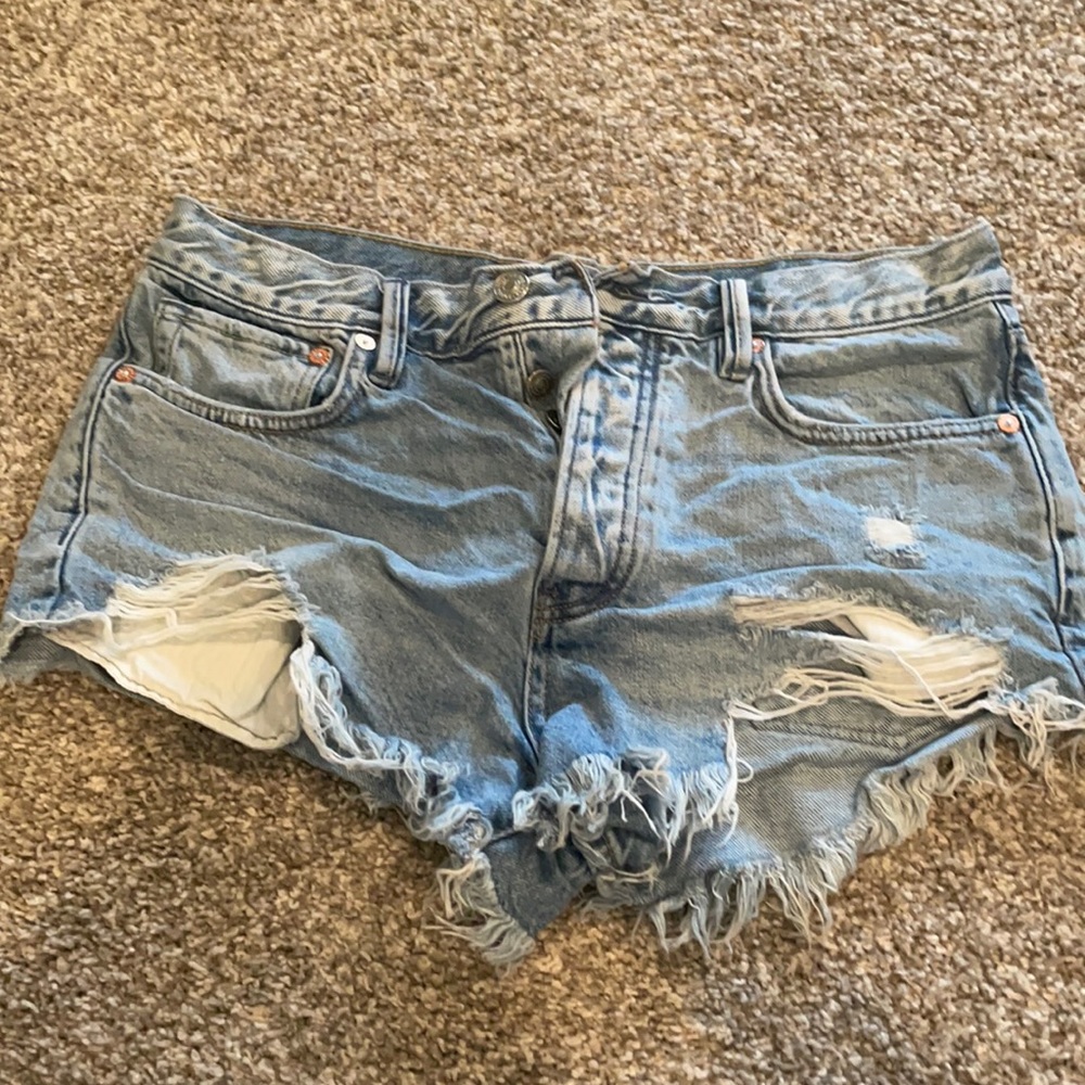 Free people denim shorts